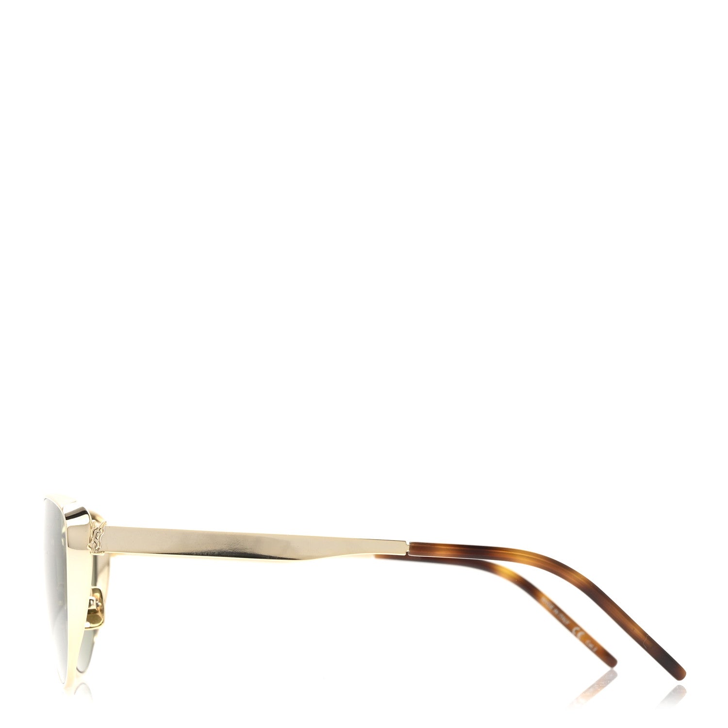 Saint Laurent Metal SL M90 Cat Eye Sunglasses Gold 3 of 7