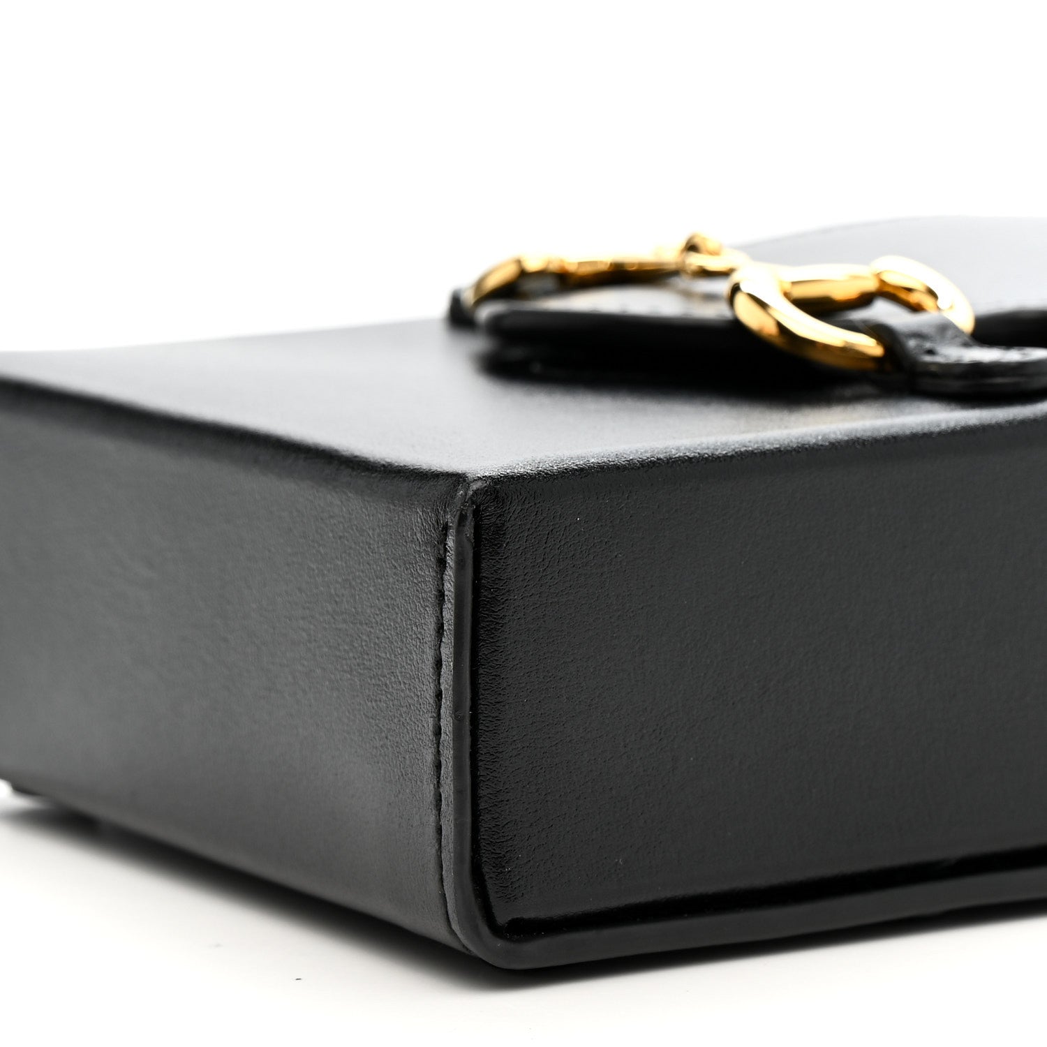 Gucci Boarded Plutone Calfskin Mini Horsebit 1955 Crossbody Bag Black 10 of 13