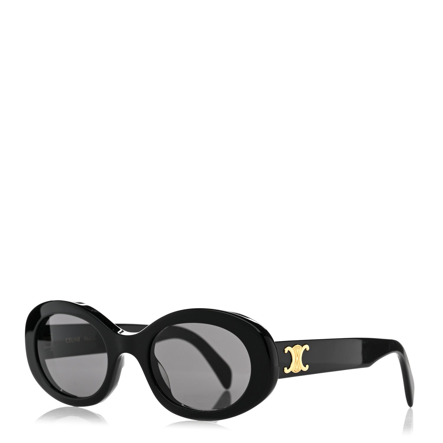 Celine Acetate Triomphe 01 Sunglasses CL 40194U Black 1 of 7