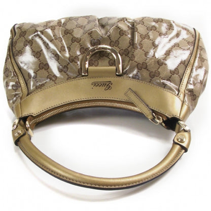 Gucci Monogram Crystal D Gold Hobo 4 of 10