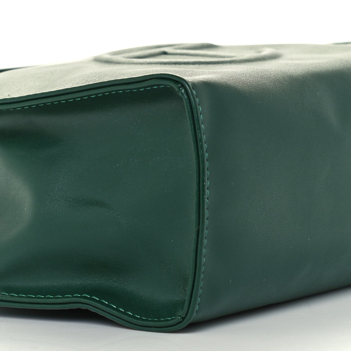 Vegan Leather Small Shopping Bag Dark Olive