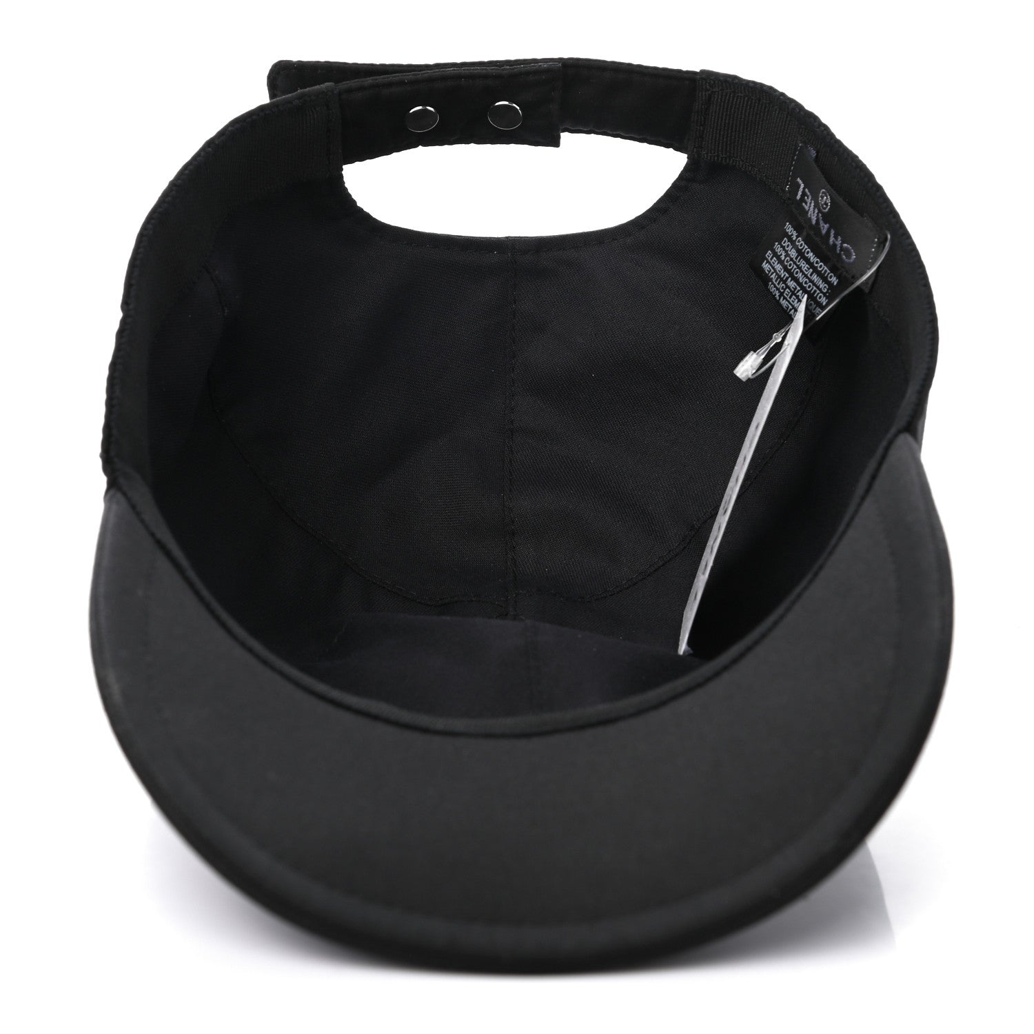 Chanel Cotton CC Cap Hat Black 7 of 8