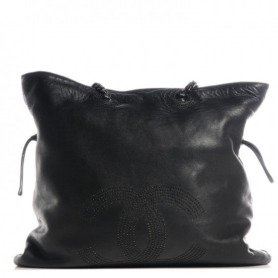 Chanel Lambskin CC Studded Bonbons Tote Black 1 of 7