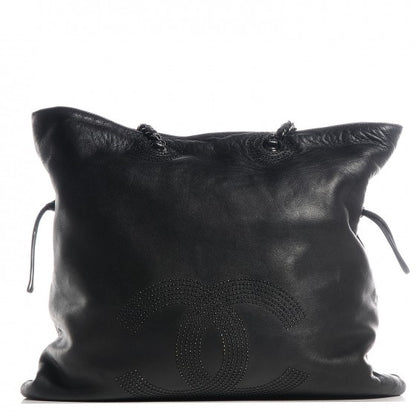 Chanel Lambskin CC Studded Bonbons Tote Black 1 of 7