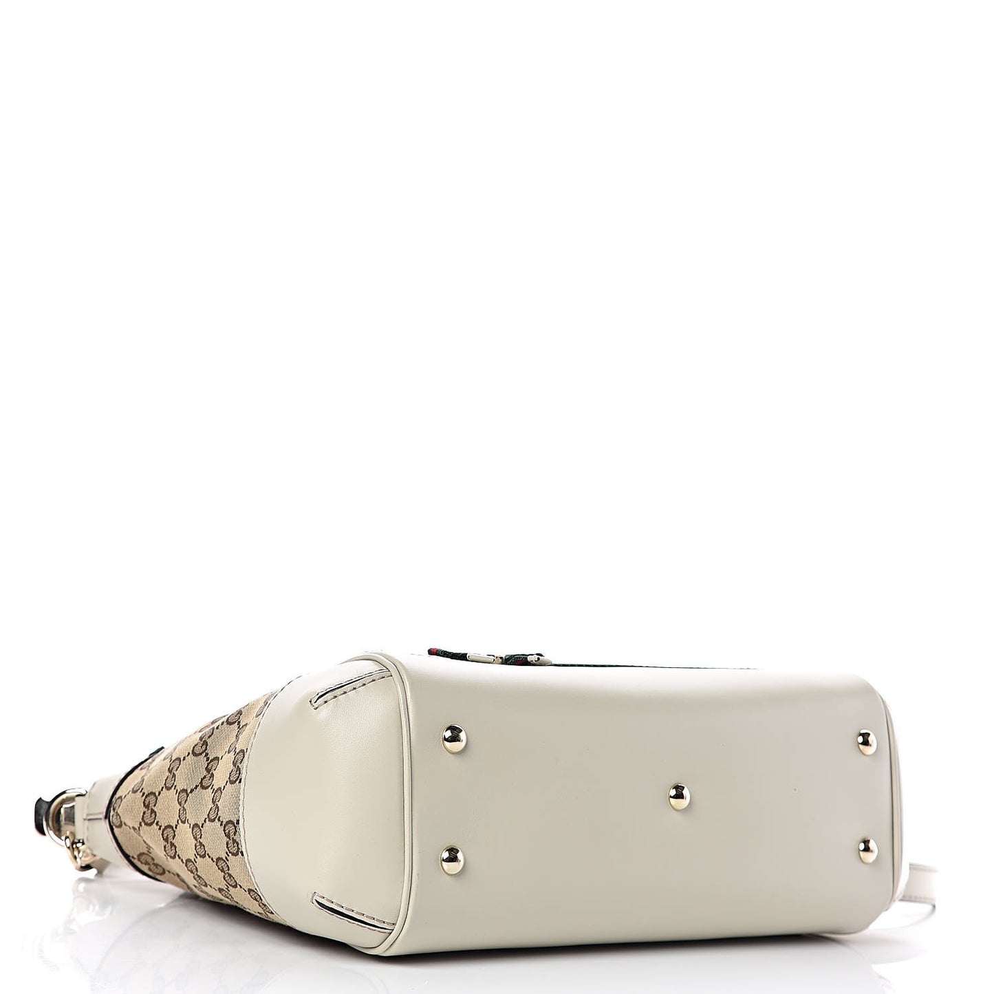 Monogram Web Mayfair Top Handle Satchel Beige