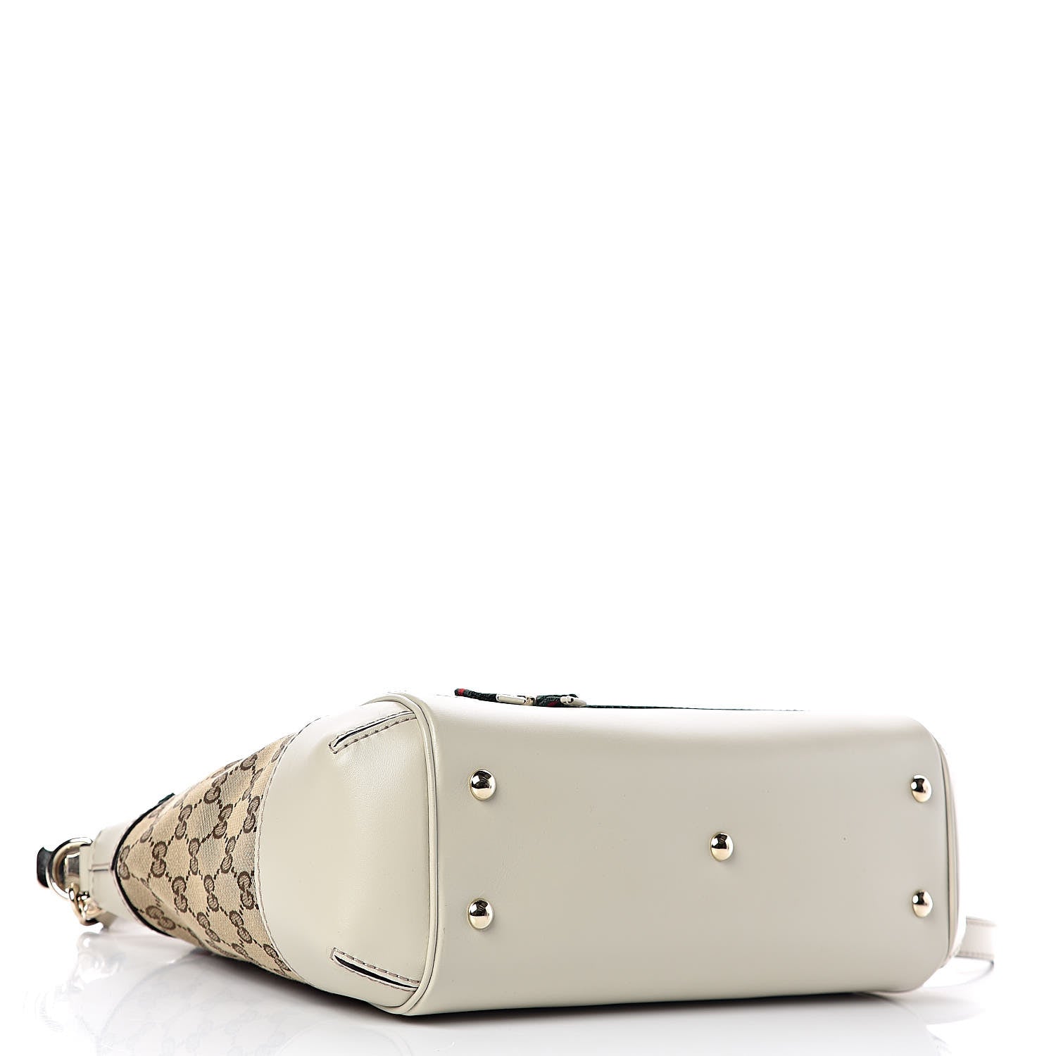Gucci Monogram Web Mayfair Top Handle Satchel Beige 4 of 9