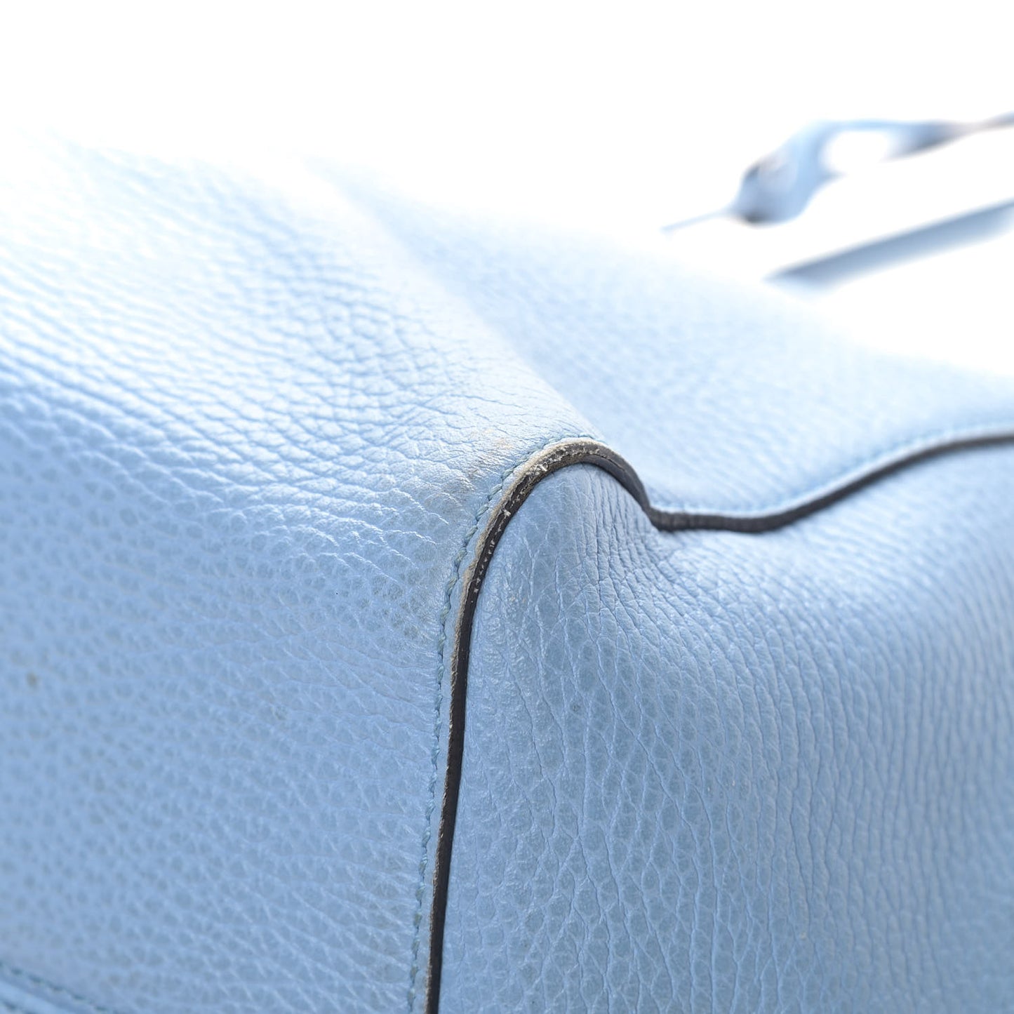 Dollar Calfskin Medium Swing Tote Mineral Blue