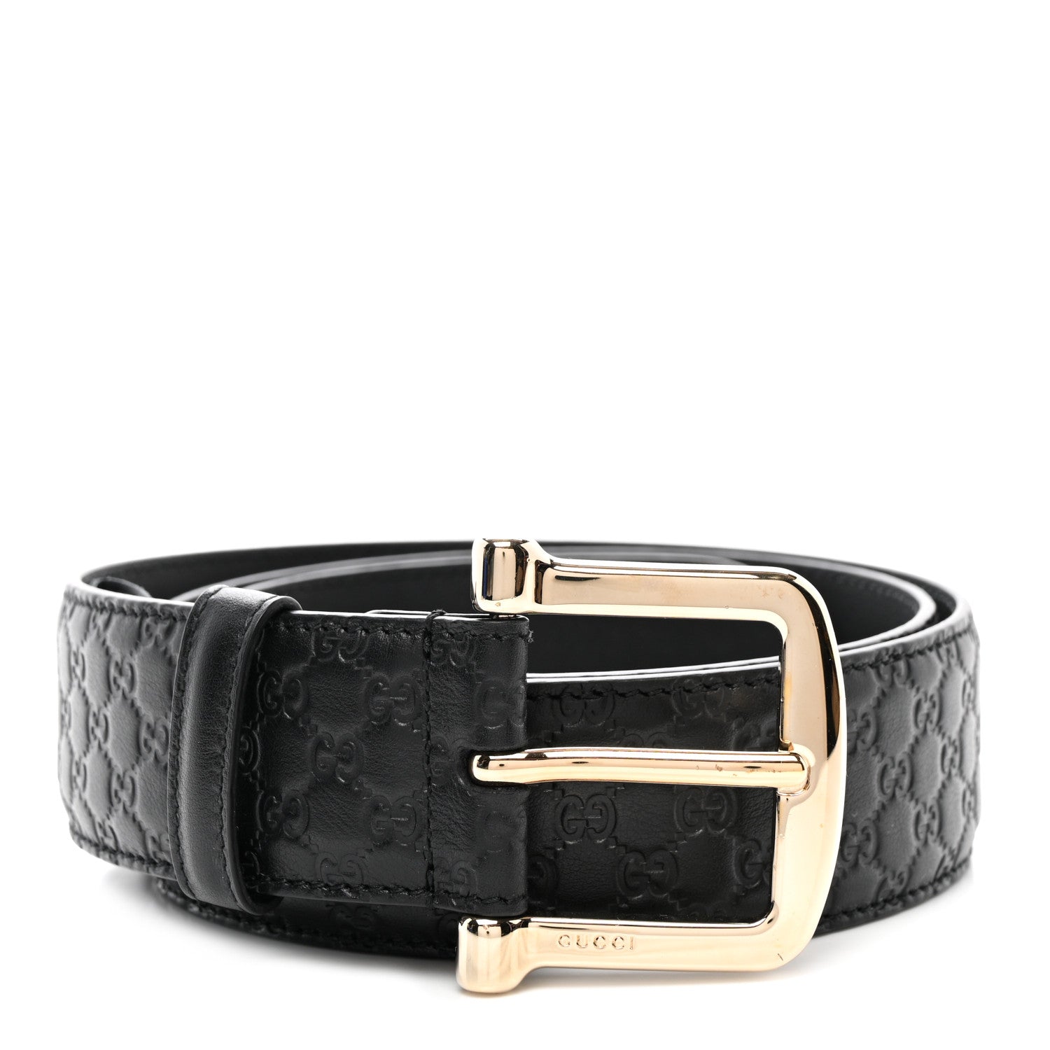 Gucci Soft Microguccissima Margaux Calfskin Belt 90 36 Black 1 of 5