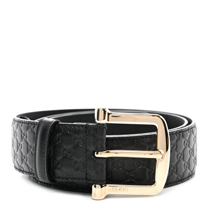 Gucci Soft Microguccissima Margaux Calfskin Belt 90 36 Black 1 of 5