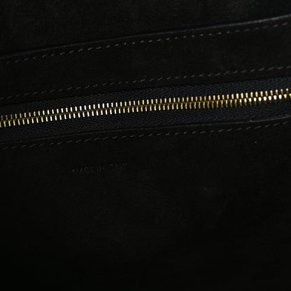 Celine Soft Grained Calfskin Sangle Bucket Bag Black 5 of 9