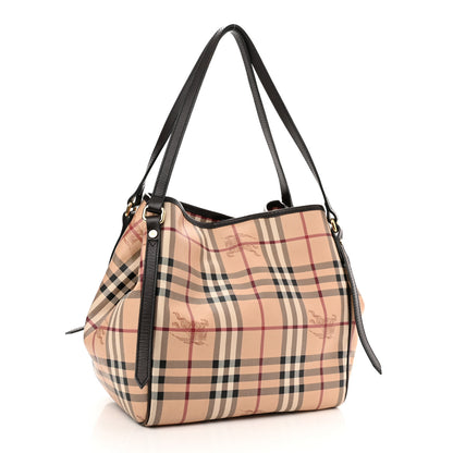 Burberry Haymarket Check Small Canterbury Tote Brown 2 of 17