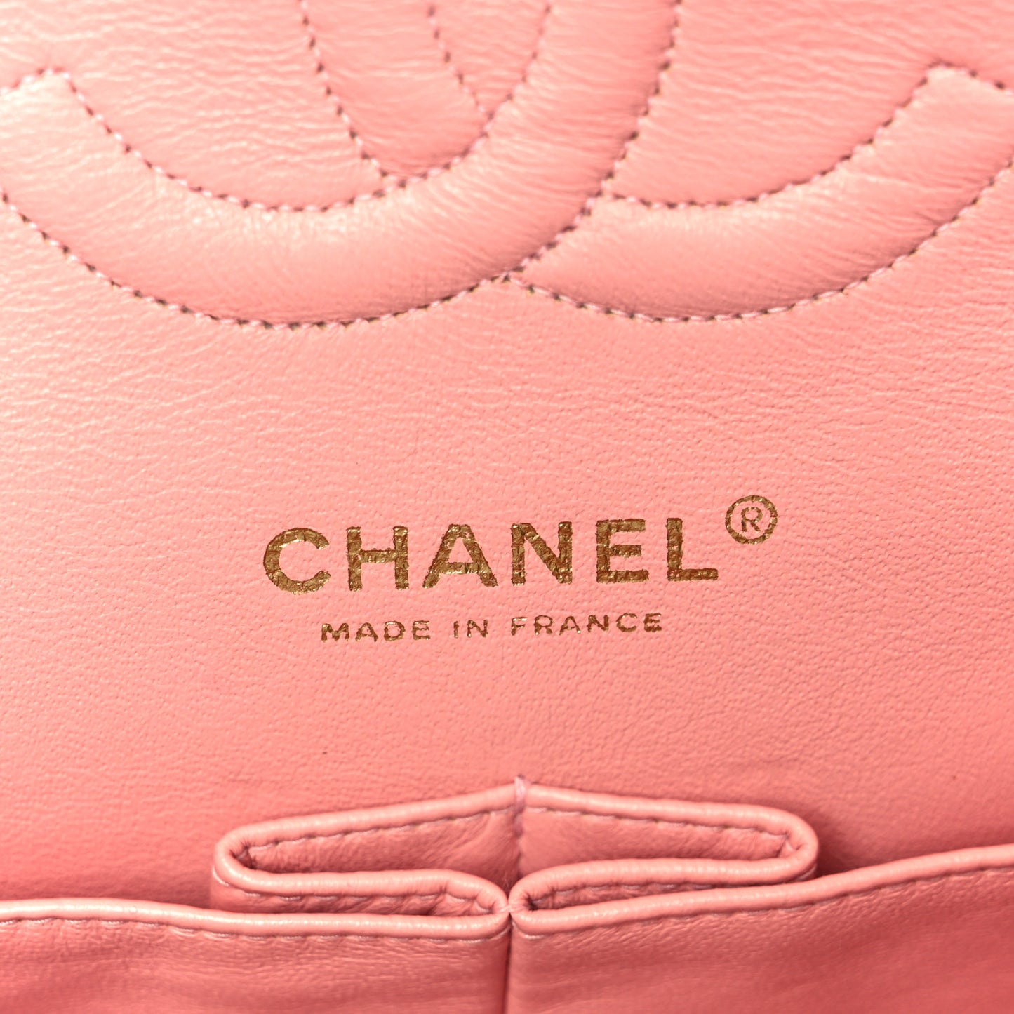 Caviar Quilted Medium Double Flap Pink