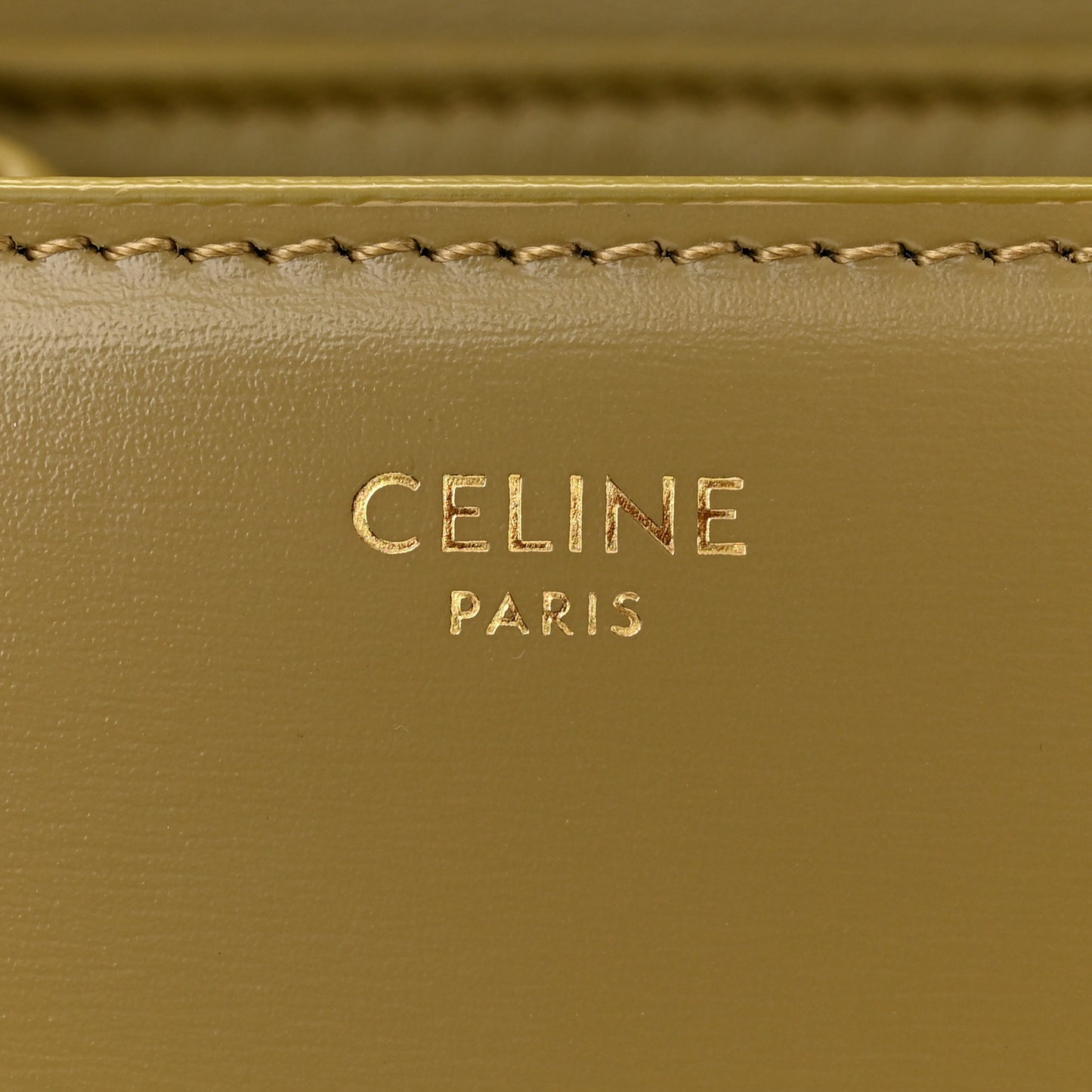 Shiny Calfskin Teen Triomphe Olive