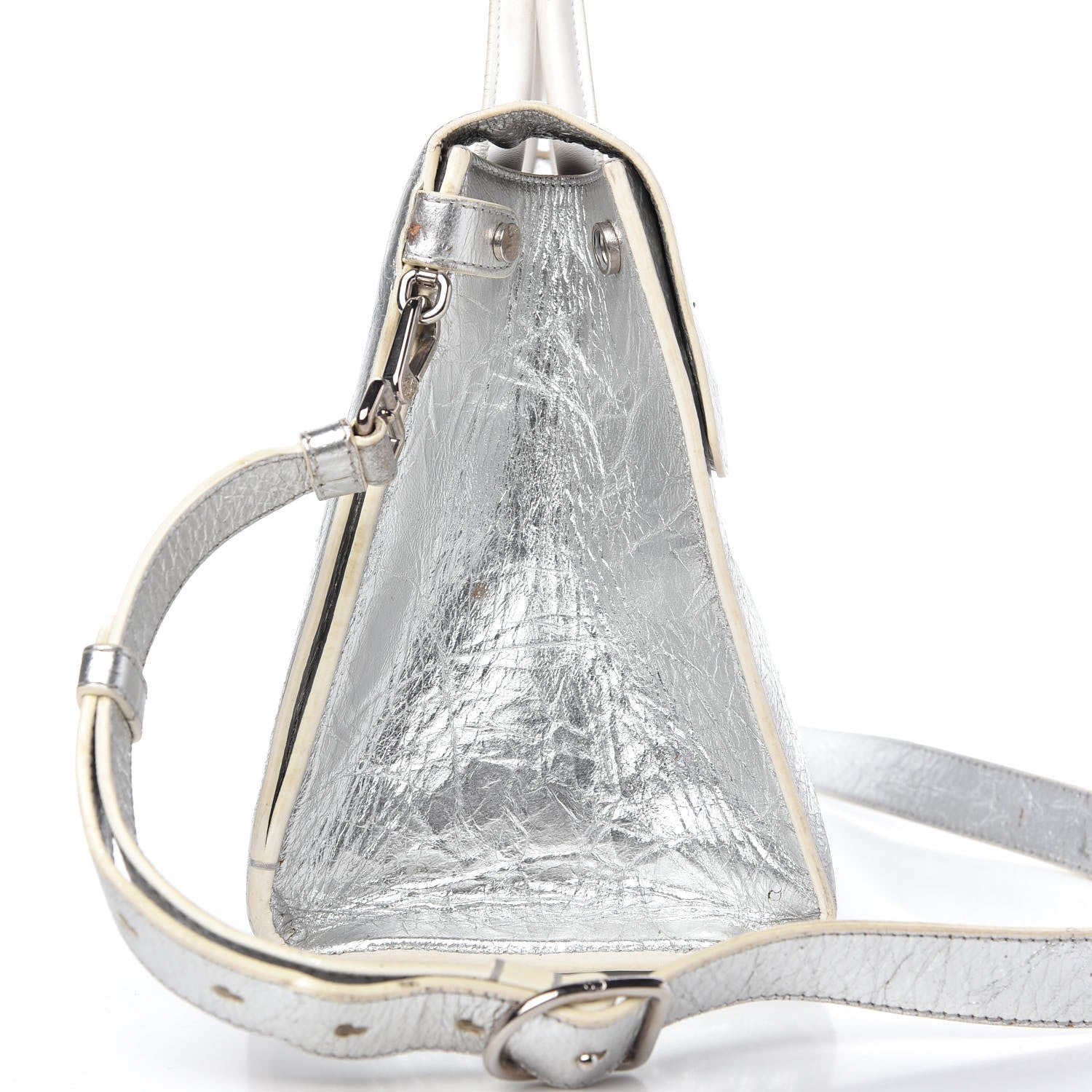 Christian Dior Metallic Calfskin Medium Diorever Flap Silver 8 of 19