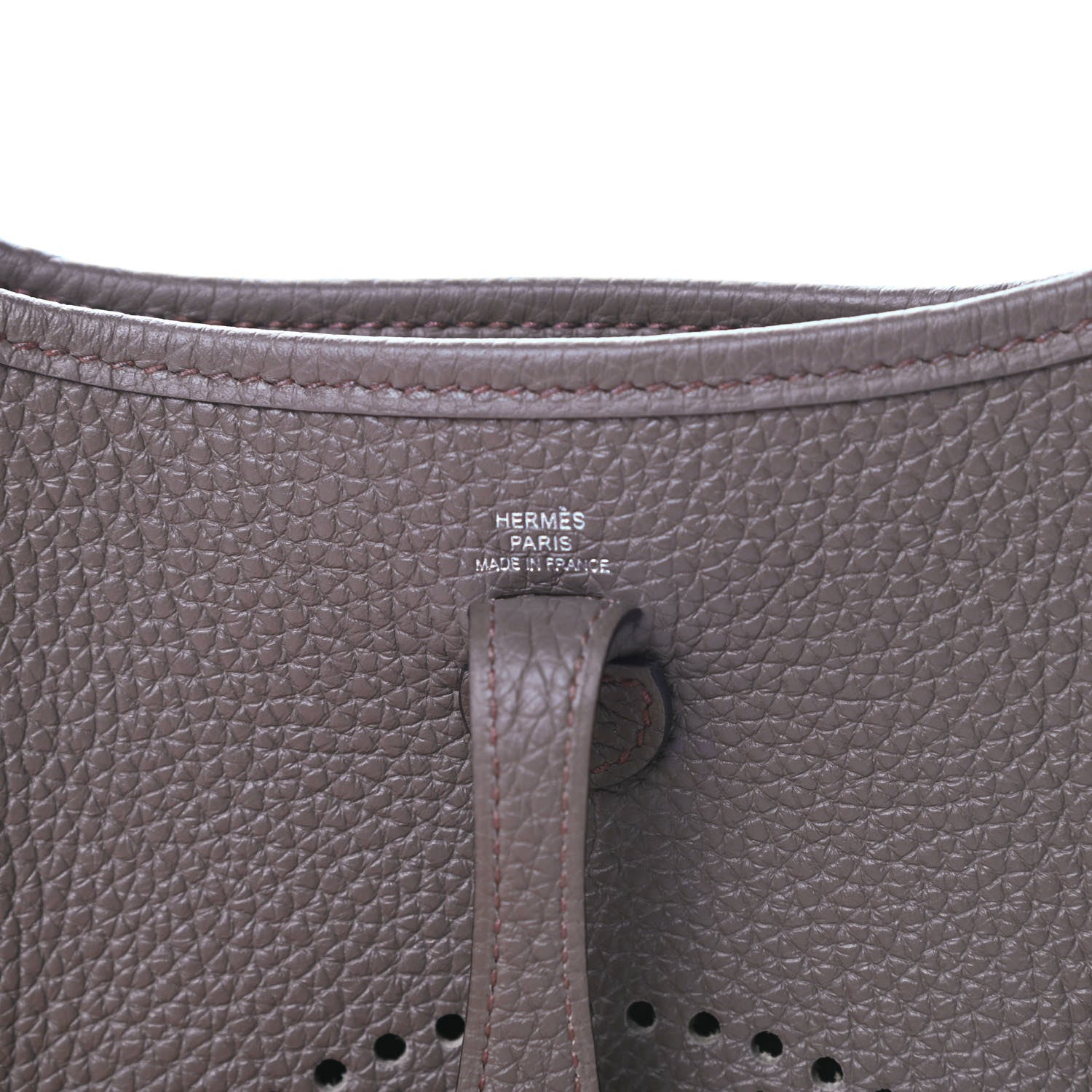 Hermes Taurillon Clemence Evelyne TPM Etain 6 of 11