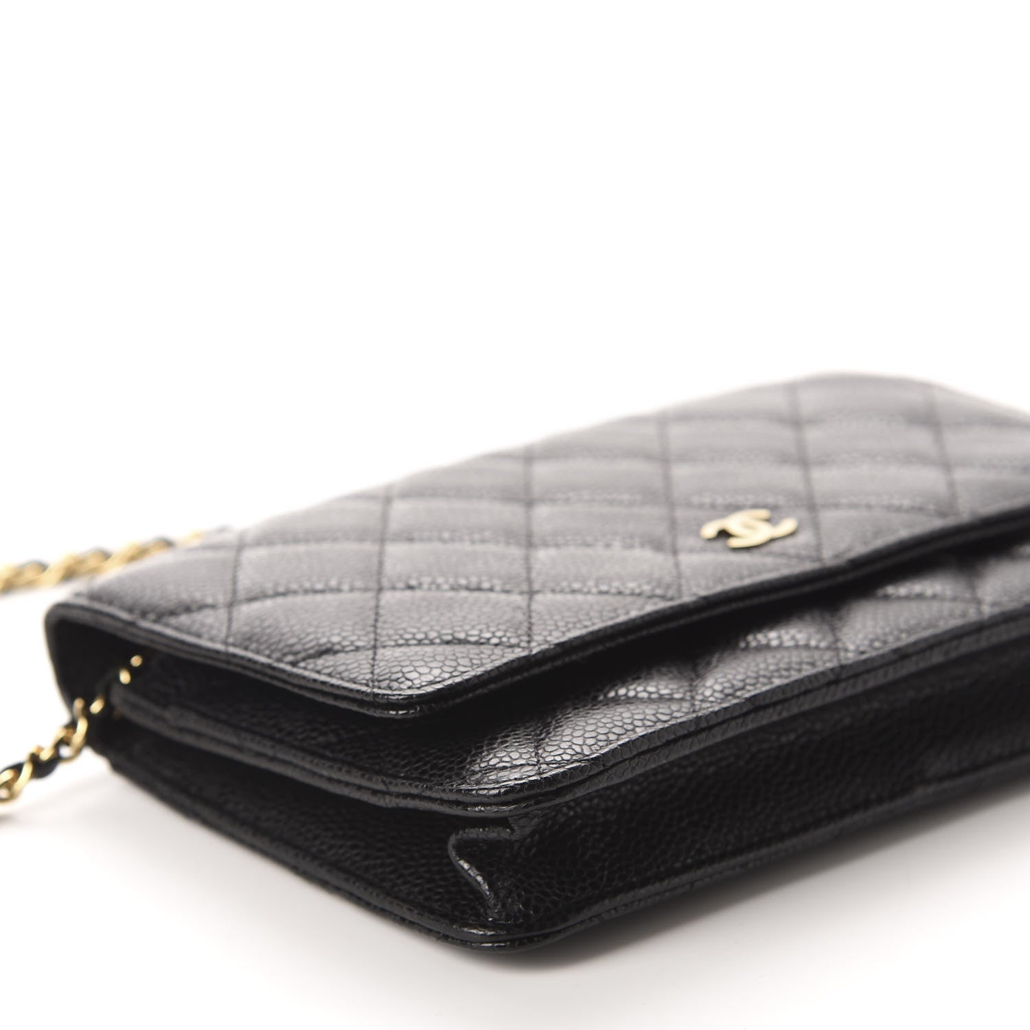 Chanel Caviar Quilted Wallet On Chain WOC Black 6 of 12