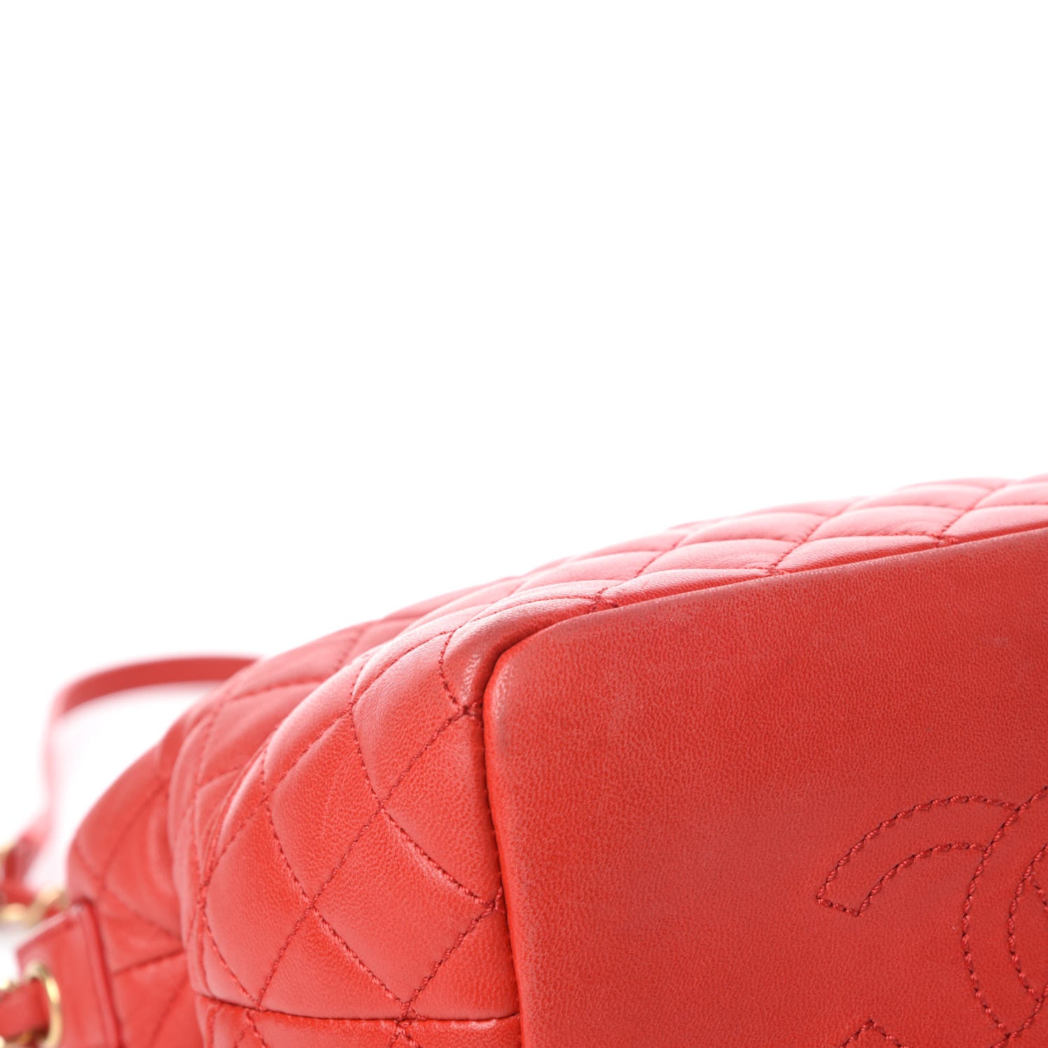 Chanel Lambskin Quilted Hobo Red 17 of 21