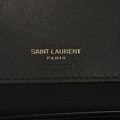 Saint Laurent Lambskin Chevron Quilted Medium Loulou Urban Grey 6 of 12