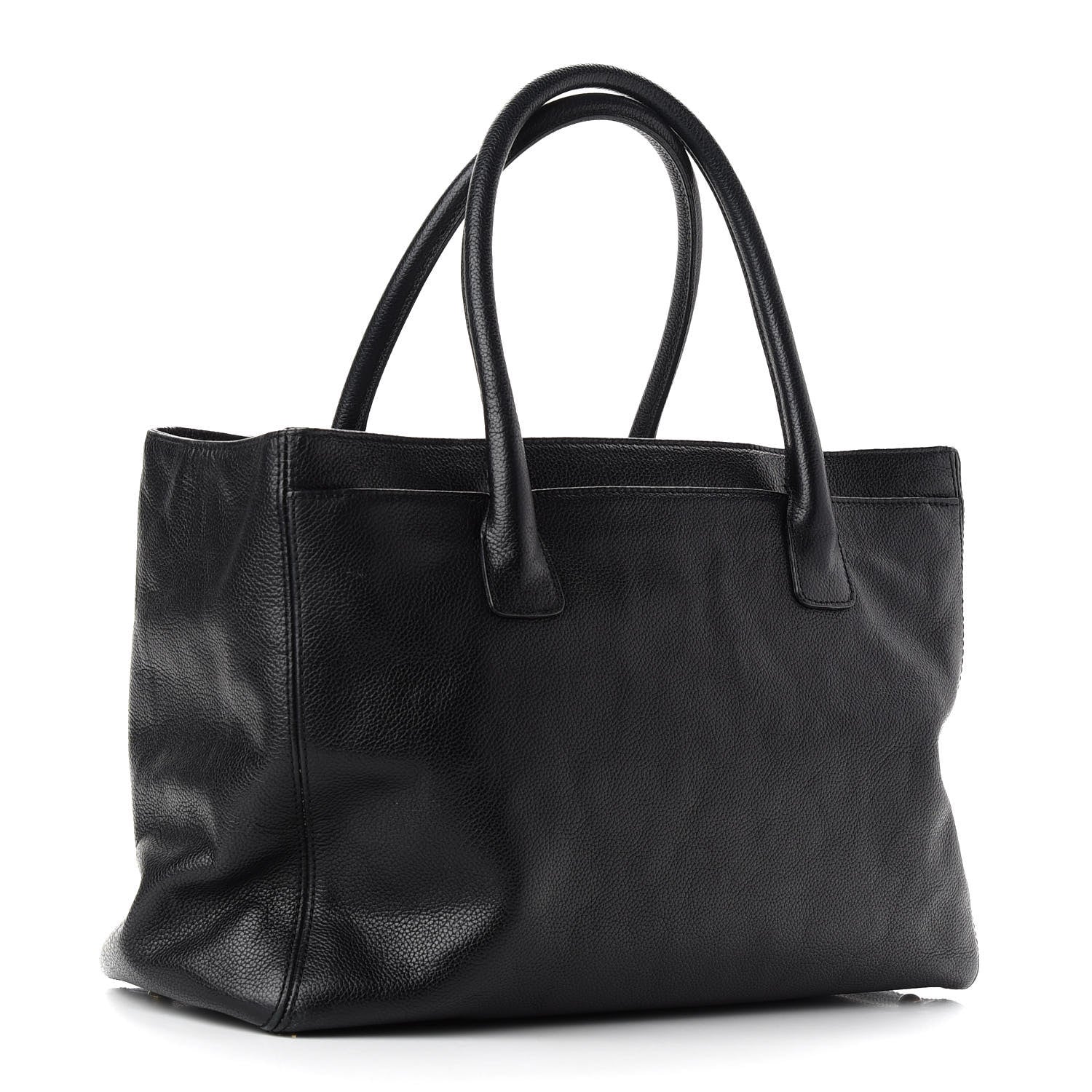 Chanel Calfskin Cerf Executive Shopper Tote Black 4 of 12