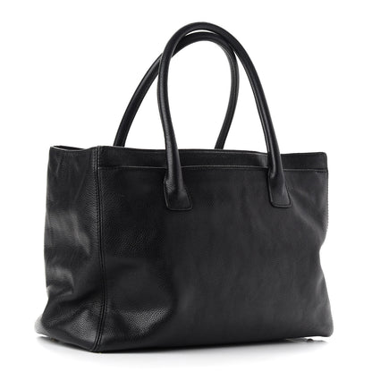 Chanel Calfskin Cerf Executive Shopper Tote Black 4 of 12