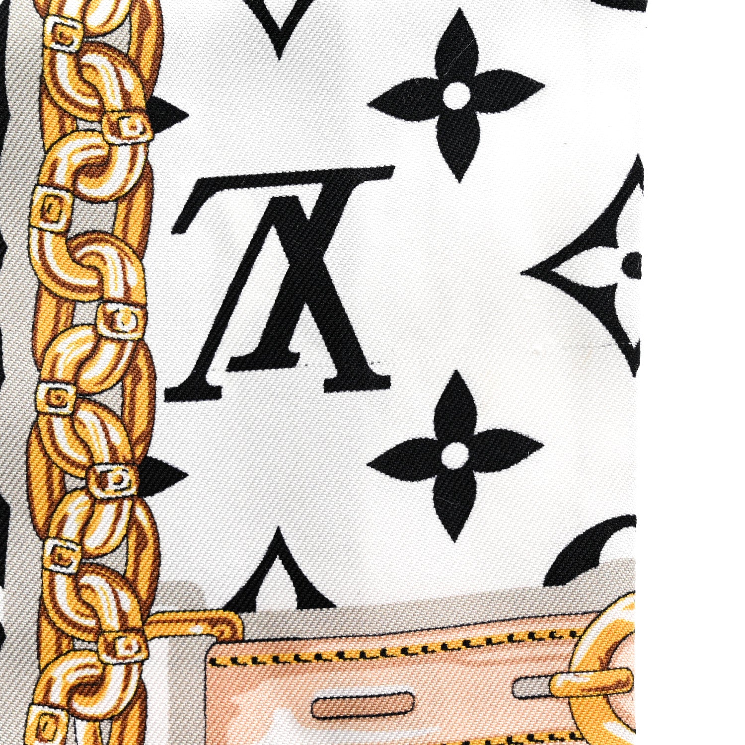 Louis Vuitton Silk Monogram Confidential Bandeau Black 4 of 6