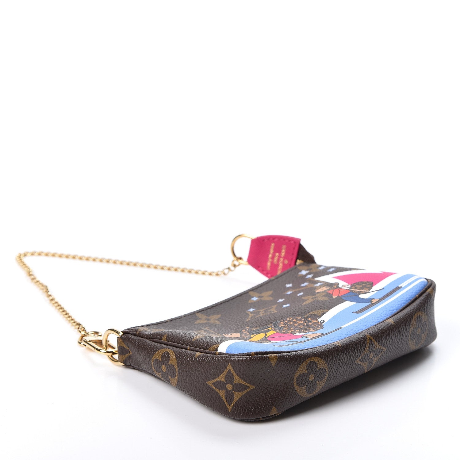 Louis Vuitton Monogram 2018 Christmas Animation Mini Bears Pochette Accessories 3 of 8