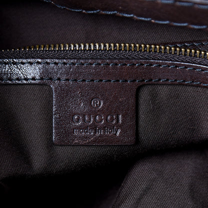 Gucci Monogram Large Jockey Hobo Dark Brown 5 of 10