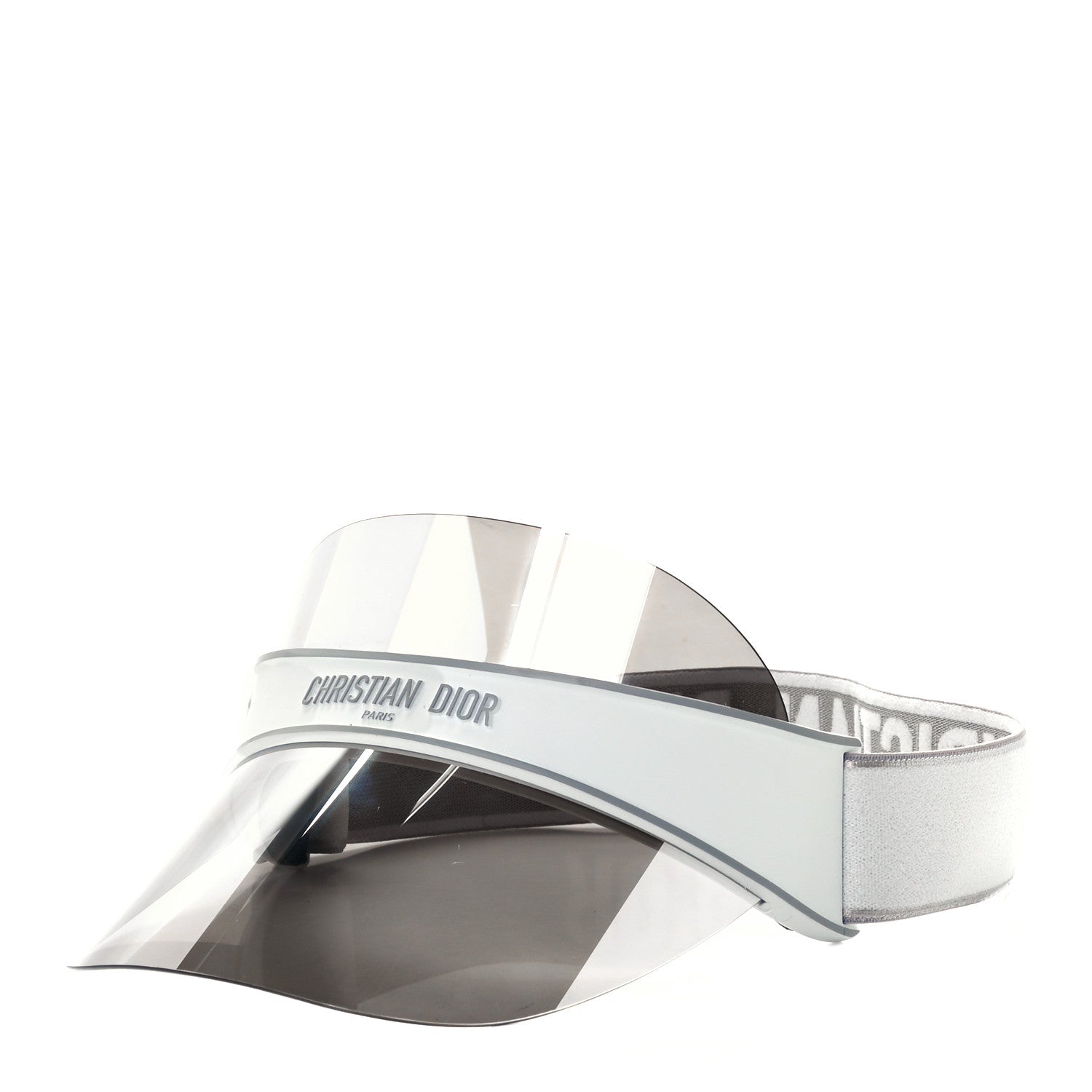 Christian Dior Mirrored DiorClub1 Sun Visor Silver 1 of 8