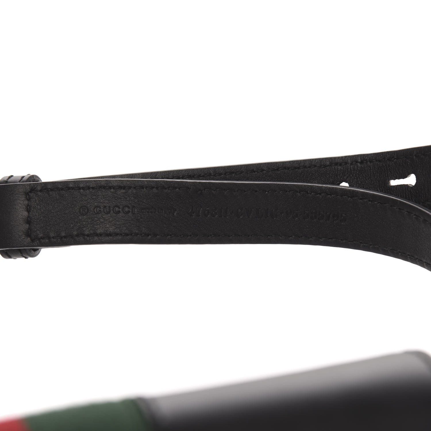 Gucci Calfskin Sylvie Belt Bag 95 38 Black 10 of 10