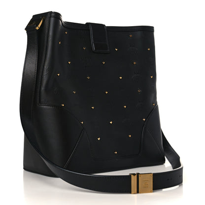 MCM Coated Canvas Claudia Studs Crossbody Bag Black 3 of 8