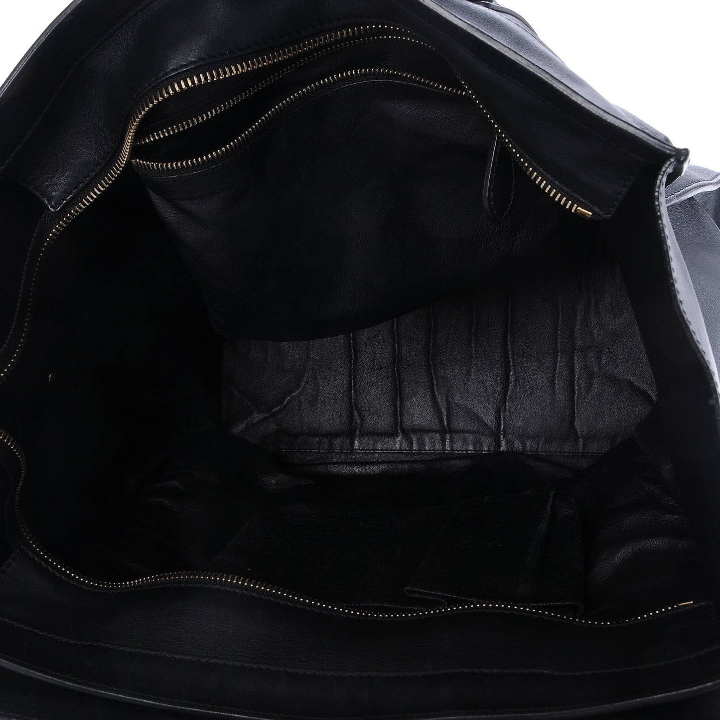 Smooth Calfskin Medium Luggage Black