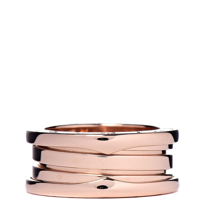 Bulgari 18K Rose Gold B.Zero1 3 Band Ring 51 5.75 3 of 4