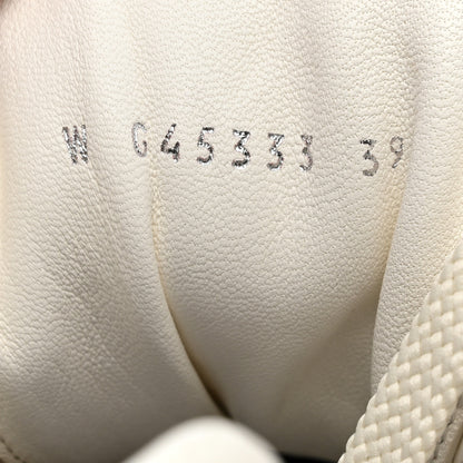 Chanel Calfskin CC Sneakers 39 Burgundy White 7 of 8