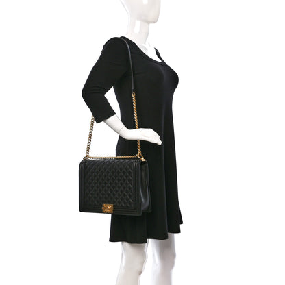 Chanel Caviar Quilted Large Boy Flap Black 2 of 9