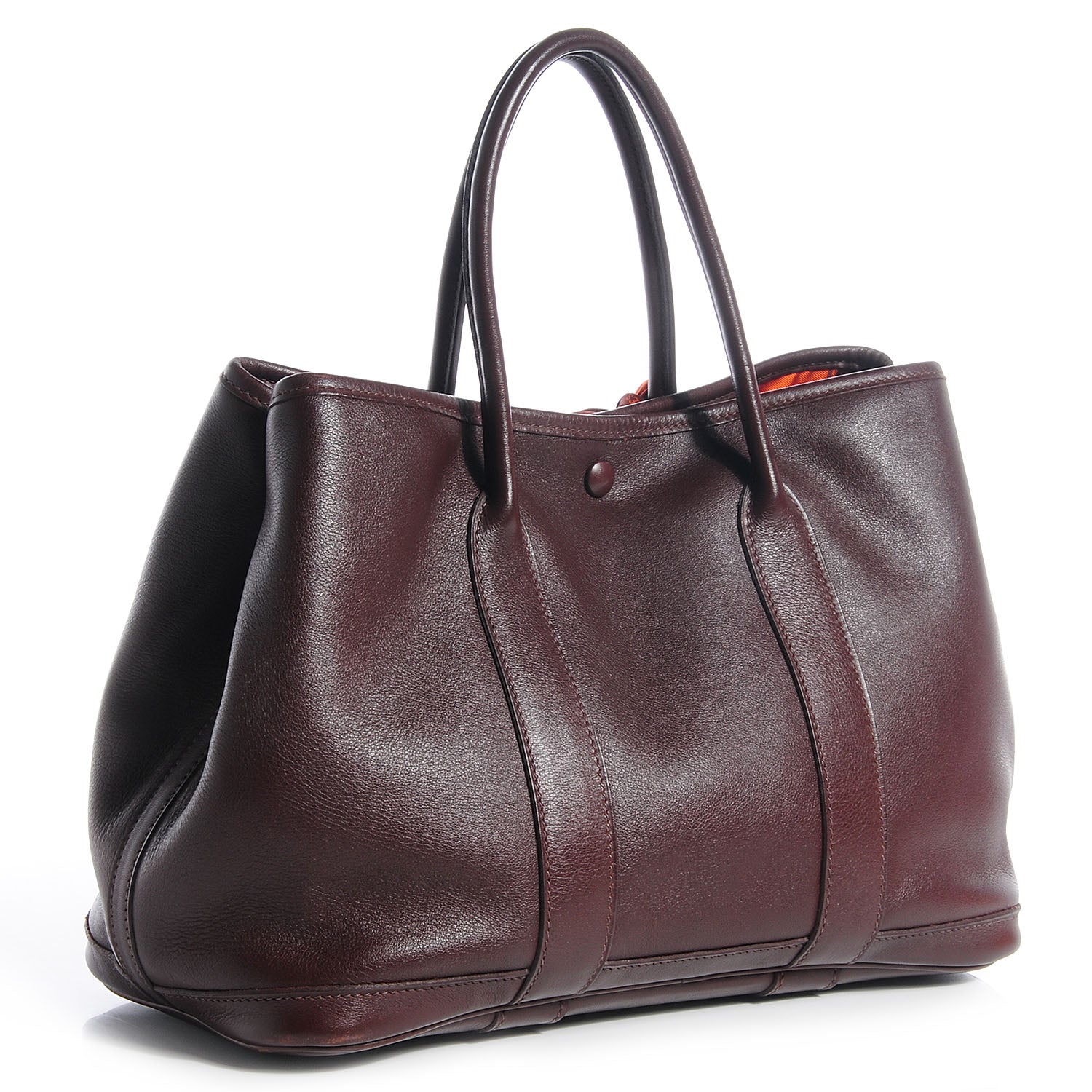 Hermes Swift Leather Bolduc Twilly Garden Party TPM Tote Chocolate 7 of 14