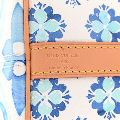 Louis Vuitton Monogram Tiles By The Pool Speedy Bandouliere 25 Lagoon Blue 6 of 9