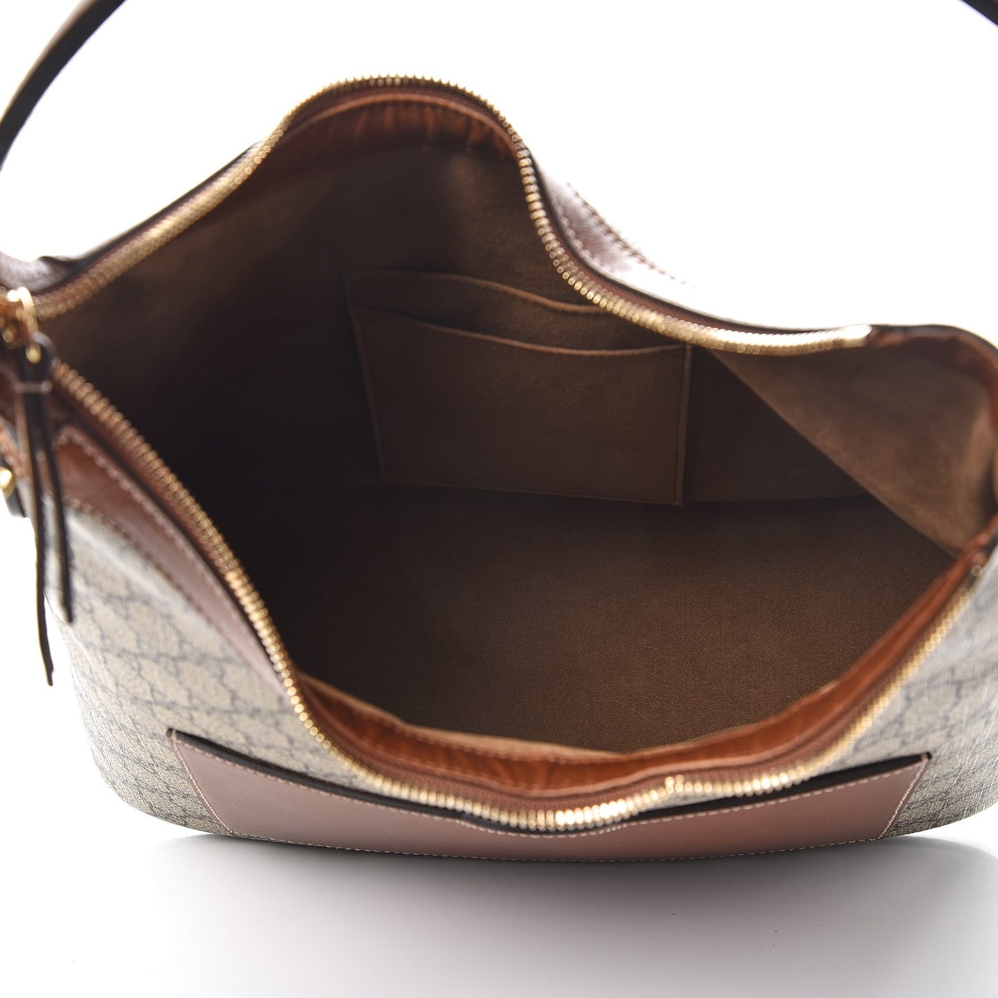 GG Supreme Monogram Linea A Hobo Brown