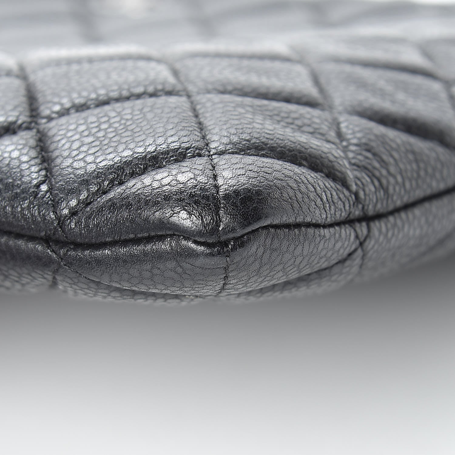 Chanel Caviar Quilted Large Cosmetic Case Black 9 of 10
