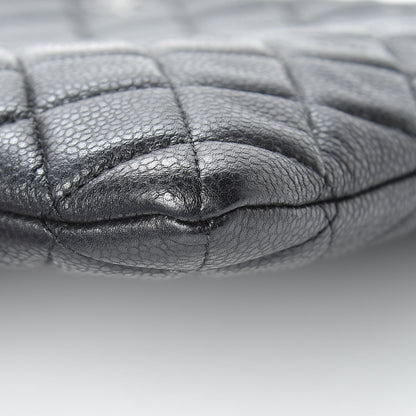 Chanel Caviar Quilted Large Cosmetic Case Black 9 of 10