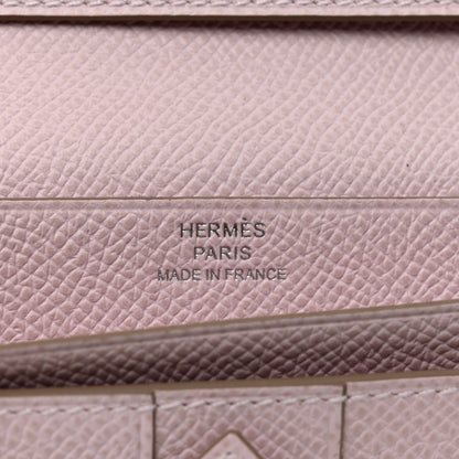 Hermes Epsom Bearn Gusset Wallet Mauve Pale 6 of 8