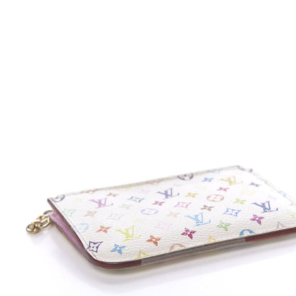 Louis Vuitton Monogram Multicolor Key Pouch White Litchi 8 of 14