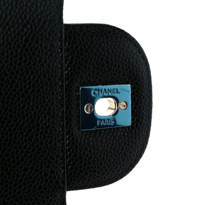 Chanel Caviar Quilted Jumbo Double Flap Black 7 of 12