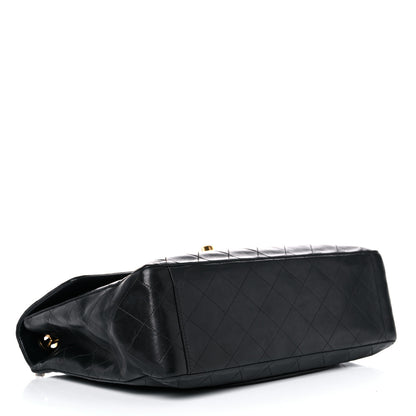 Chanel Lambskin Quilted XL Jumbo Single Flap Black 4 of 33
