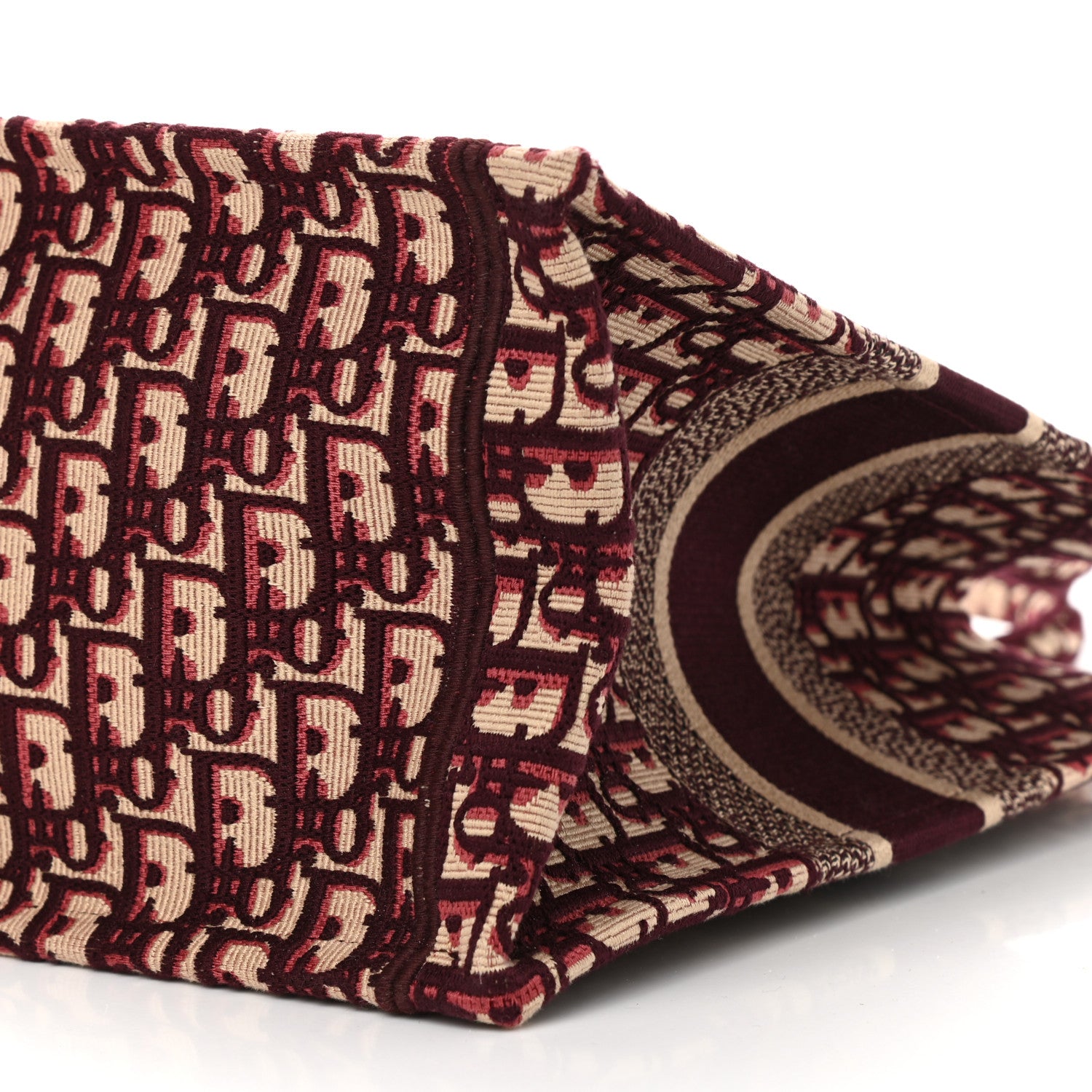 Christian Dior Oblique Medium Book Tote Burgundy Multicolor 9 of 13