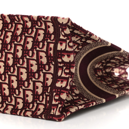 Christian Dior Oblique Medium Book Tote Burgundy Multicolor 9 of 13