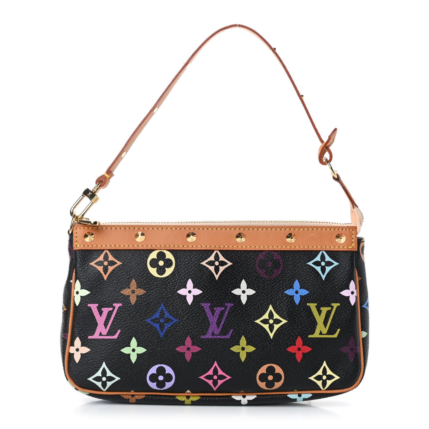 Monogram Multicolor Pochette Accessories Black