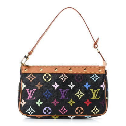 Louis Vuitton Monogram Multicolor Pochette Accessories Black 1 of 9