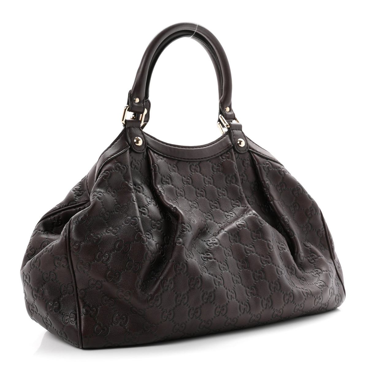 Gucci Guccissima Medium Sukey Tote Chocolate 3 of 10