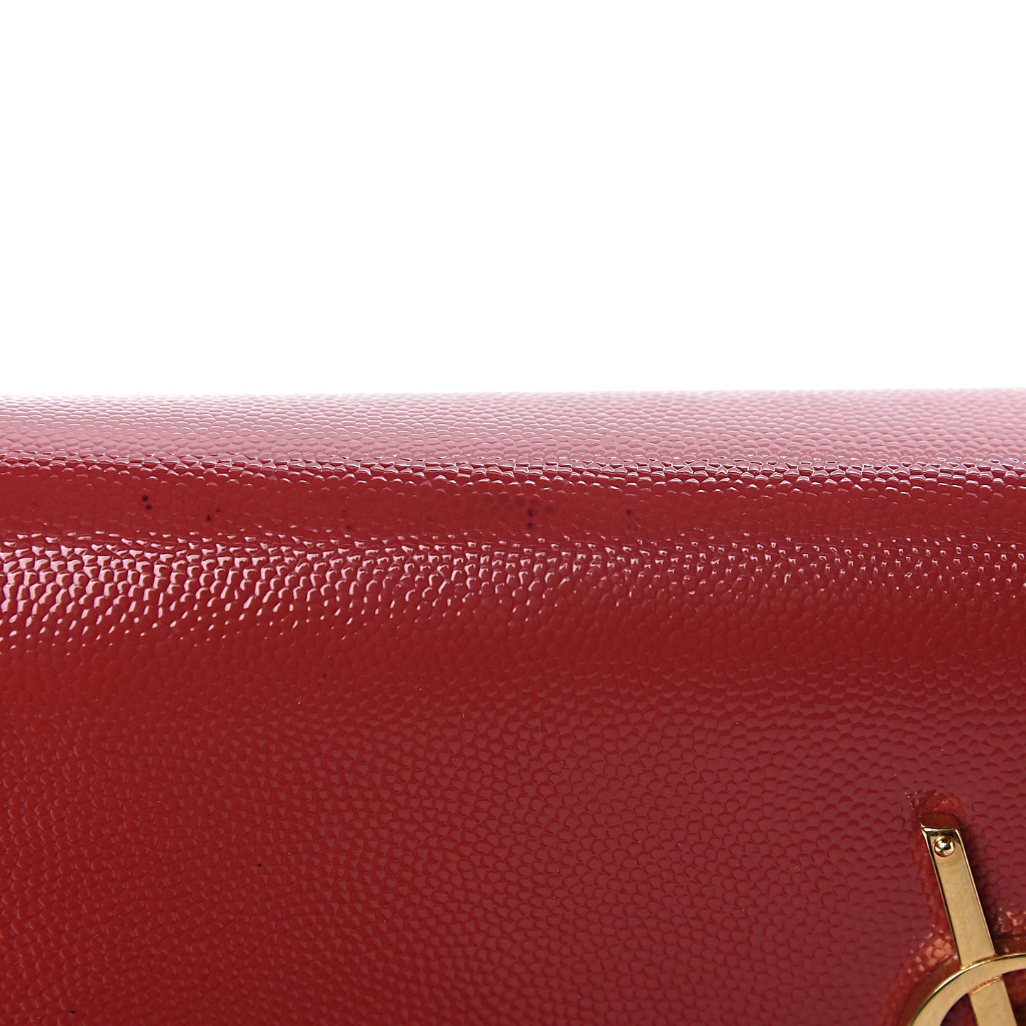 Grain De Poudre Classic Monogram Cassandre Clutch Rouge Orient