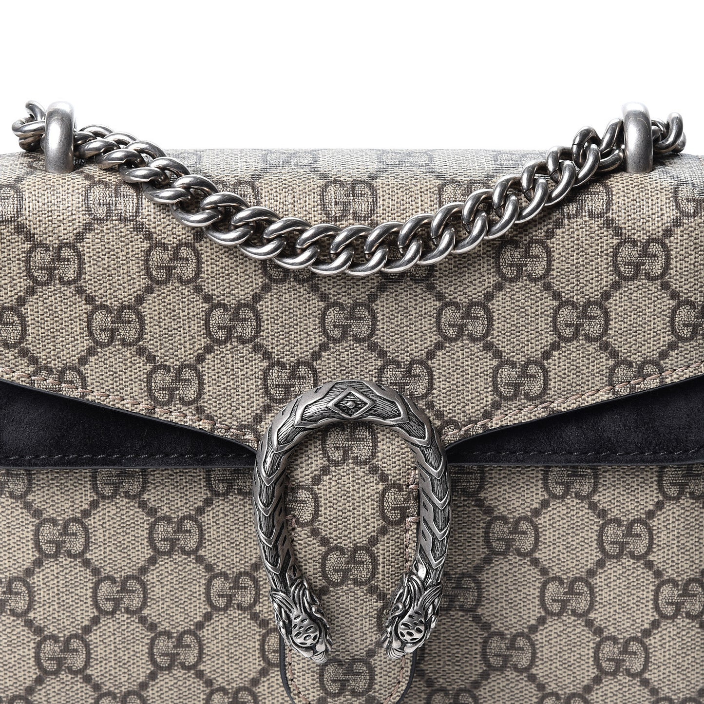 GG Supreme Monogram Mini Dionysus Shoulder Bag Black